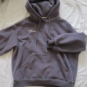 J.ING Etoile Slate Grey Oversized Hoodie - One Size / SlateGray